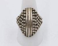 Auktion 365<br>925er Silber-Ring, älter, 8,7gr., RG 61