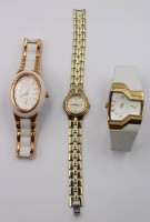 Auktion 365<br>3x div. Damen-Modearmbanduhren, Puma, A.Milton und Camant, Quarzwerke nicht gepürft, Größe ca. 3,8 x 2,9cm