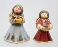 Auktion 365 / Los 9005 <br>2x Bozner-Kerzenengel, Thun, H- 15 u. 12,5cm