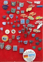 Auktion 365 / Los 15003 <br>Platte mit div. Pins, meist NSU