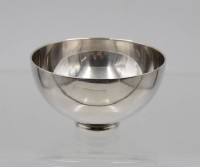 Auktion 365 / Los 11011 <br>versilberte Schale, Christoph Widmann, Stand mit Gewinde?, ca. H-5,5cm D-9,8cm