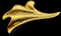 Auktion 365<br>Blatt Brosche, goldfarben, B-7,2 cm