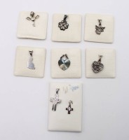 Auktion 365<br>8x div. kl. Silber-Anhänger, ca. L-3,2cm