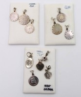 Auktion 365<br>11x div. kl. Silber-Anhänger, ca. L-2,2cm