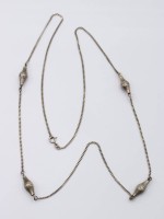 Auktion 365<br>835er Silber-Halskette, 11,6gr., L-80cm