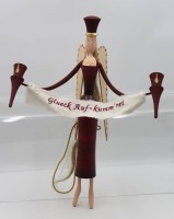 Auktion 365<br>gr. Engel, Dürrländer, Erzgebirge, anbei Zertifikat, ca. H-50cm B-38cm