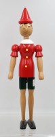 Auktion 365<br>hoher Holz-Pinoccio, Italien, di Rainoldi, ca. H-36cm
