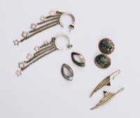 Auktion 365<br>4x div. Ohrschmuck, Silber, zus. 22gr.