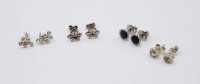 Auktion 365<br>4 Paar div. Silber-Ohrstecker, zus. 4,5gr.