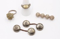 Auktion 365<br>Schmuckkonvolut, älter, Silber, zus. 20,5gr., RG 58 u. 51