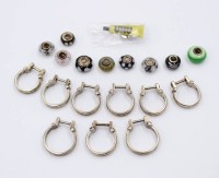 Auktion 365<br>9x 925er Silber-Schellen o.ä.? (51,1gr), 9x Charms in Pandora-Art sowie kl. UHU Brosche