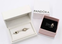 Auktion 365<br>3x div. Pandora-Charms, 925er Silber, zus. 10,1gr.