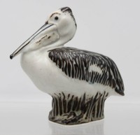 Auktion 365<br>Pelikan, Royal Copenhagen, bemalt, Modelnnr. 243, H-13,5cm