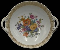 Auktion 365 / Los 8036 <br>Henkelschale "Kaiser" Dekor Sanssouci, H-8  cm, B-23 cm