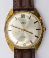 Auktion 365 / Los 2038 <br>Vintage-Armbanduhr, Voerde/Anker, Handaufzug, Werk läuft,  gute getragene Erhaltung, D-3,4cm