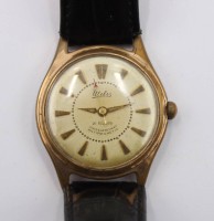 Auktion 365 / Los 2052 <br>Vintage-Armbanduhr, Utilis, Handaufzug, Werk l&auml;uft, getragene Erhaltung, D- 3,2cm