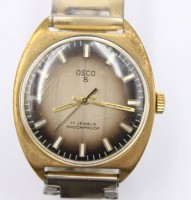 Auktion 365<br>Vintage-Armbanduhr, OSCO S, Handaufzug, Werk läuft, getragene Erhaltung, D- 3,5cm