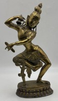 Auktion 365 / Los 15509 <br>Bronze Tempeltänzerin, H-36 cm