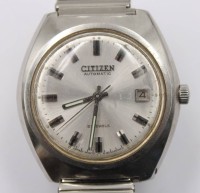 Auktion 365<br>Vintage-Armbanduhr, Citizen, Automatik, Werk läuft, getragene Erhaltung, D- 3cm