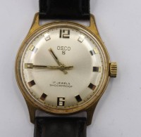 Auktion 365<br>Vintage-Armbanduhr, OSCO S, Handaufzug, Werk läuft, getragene Erhaltung, D- 3cm