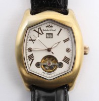 Auktion 365<br>Armbanduhr, Roebelin &amp; Graef, Automatik, Werk läuft, gute Erhaltung, 4,5 x 4cm