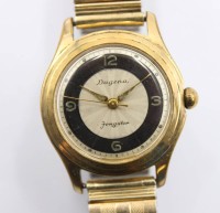 Auktion 365<br>Vintage-Armbanduhr, Dugena Jongster, Handaufzug, Werk läuft, getragene Erhaltung, D- 2,5cm