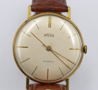 Auktion 365<br>flache Vintage-Armbanduhr, ARSA, Handaufzug, Werk läuft, getragene Erhaltung, D- 3,5cm