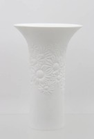Auktion 365<br>Künstlervase, Rosenthal, R.Nairac, floral reliefiert, Weißporzellan, ca. H-21cm