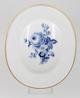 Auktion 365 / Los 8128 <br>Wandplakette, Meissen, Schwertermarke, blaue Blumen, 16,8 x 13,8cm