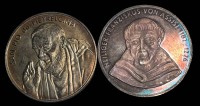 Auktion 365 / Los 6021 <br>2 Silber-Medaillen, San Pio und San Francisco, zus. 27,4  gr