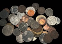 Auktion 365 / Los 6025 <br>Lot Münzen, 1 Tüte mit BRD, DDR, DR, 1x Europa, zus. ca. 320 gr