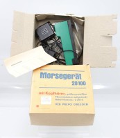 Auktion 365<br>Morsegerät 20100, VEB PREFO DRESDEN, in orig. Karton