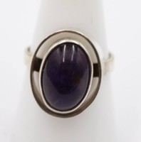 Auktion 365<br>Silberring mit Amethyst, Georg Kramer 835er, RG 57, 6,1 gr.