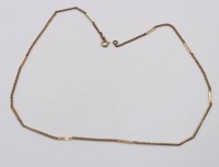 Auktion 365<br>Uhrenkette, vergoldet, L- 50cm, 5,0gr