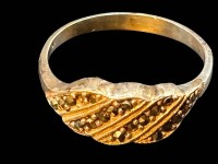 Auktion 365<br>Silberring-925- mit Markasiten, RG 56, 2,2 gr.