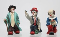 Auktion 365 / Los 15034 <br>3x div. Gilde-Clowns, H-max. 14 cm