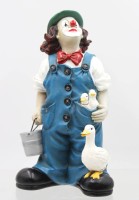 Auktion 365<br>gr. Gilde Clown mit Gänsen, H-26 cm