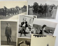 Auktion 365<br>gr. Blechkasten mit Überfall und weit über 100 Fotos einer grossbürgerlichen Familie, auch Negative, von ca. 1900-1950, Kasten H-18 cm, 22x32 cm