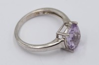 Auktion 365<br>Silber Ring mit Amethyst, Harry Ivens, 925er , RG 62, 4,0 gr.