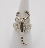Auktion 365<br>figürlicher Silber-Ring, 925er Silber, Skorpion, 6,5gr., RG 52/53