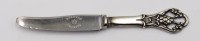 Auktion 365 / Los 11039 <br>Reisemesser, Silber-925-, Acanthus von Georg Jensen, L-12,5 cm