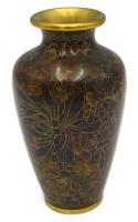 Auktion 365 / Los 15540 <br>Cloisonne-Vase, China, H-15 cm