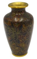 Auktion 367<br>Cloisonne-Vase, China, H-15 cm