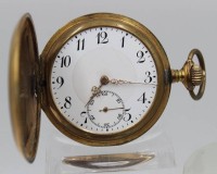 Auktion 365<br>mechan. HTU in Doubleegehäuse, Sprungdeckel, Werk läuft, D-5 cm