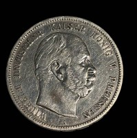 Auktion 365<br>Fünf Mark 1874, Wilhelm I, Deutscher Kaiser, König von Preussen, D-4 cm, 27,6 gr