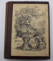 Auktion 365 / Los 3032 <br>Jahrgang 1883 der Zeistchrift "Die Gartenlaube", Altersspuren