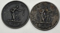 Auktion 365<br>2 Eisenplaketten "Gold gab ich zur Wehr..1914-16"