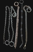 Auktion 365<br>5x div. Uhrenketten, div. Materialien