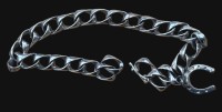Auktion 365<br>massives Silber-925- Armband mit Hufeisen-Anhänger, L-20 cm, 19,4 gr.