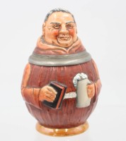 Auktion 365 / Los 9041 <br>figürlicher Bierkrug, Mönch, Merkelbach, ca. H-18cm